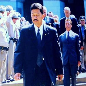 Walking movements during executive protection.
